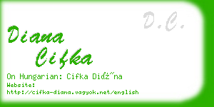 diana cifka business card